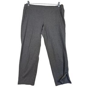 Eileen‎ Fisher System Ankle Stretch Cotton Pants Gray Pull On Casual Size Large